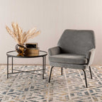 Vishaya  Fabric Chair - Grey