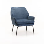 Vishaya  Fabric Chair - Blue
