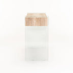 Juju Glass Console With Drawers - Oak