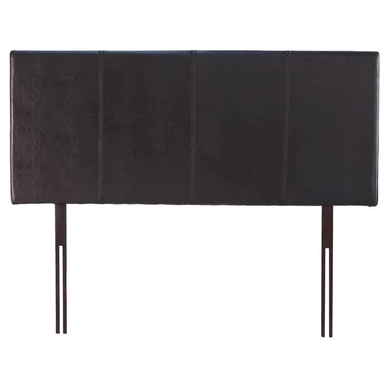 Urbi Leather Headboard - Brown - Double