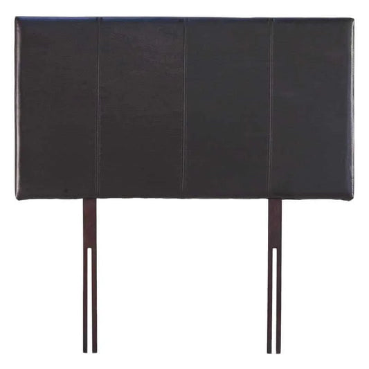 Urbi Leather Headboard - Brown - Three Quarter