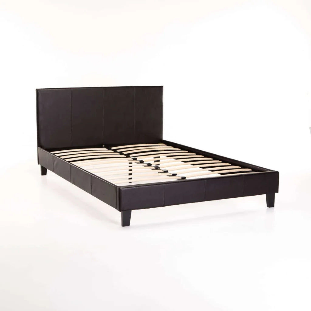 Omarr Leather Touch Bed Frame - Double