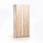 Dustu 2 Door Robe -  White / Oak