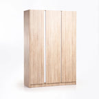 Dustu 3 Door Robe - White / Oak
