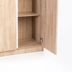 Dustu 3 Door Robe - White / Oak