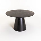 Tobby  120cm Round Dining  Table - Black