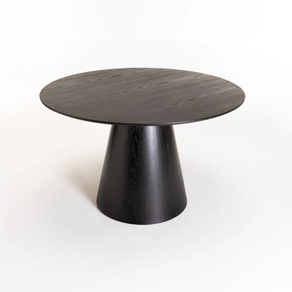 Tobby  120cm Round Dining  Table - Black