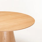 Tobby  120cm Round Dining  Table - Oak