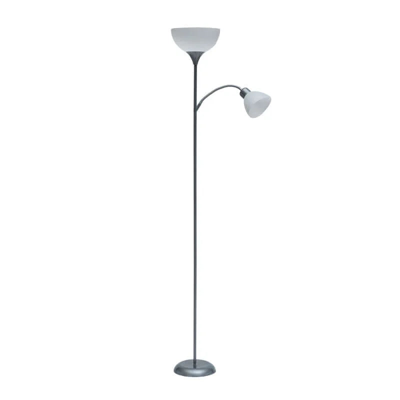 Bova Grey Metal 2 White Shade 182cm H