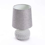 Kyker Concrete Base - Grey Fabric Shade