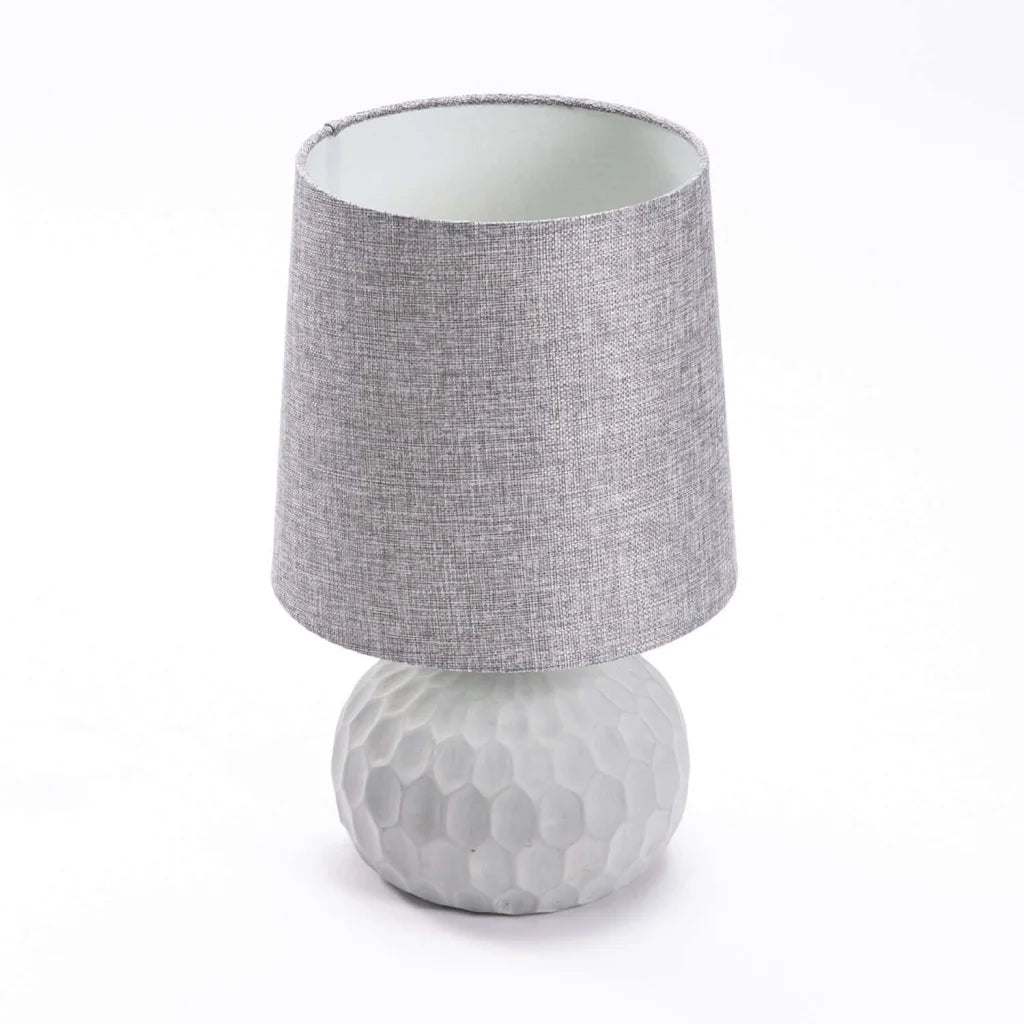 Kyker Concrete Base - Grey Fabric Shade