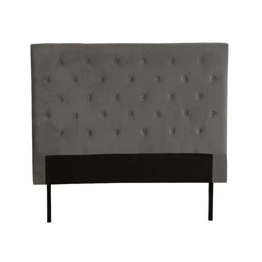 Wakely Velvet Headboard - Light Grey - Queen