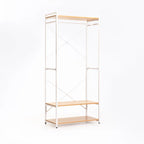 Kimimila 3 Shelf & Hanging Open Robe - White