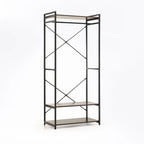 Kimimila 3 Shelf & Hanging Open Robe - Black