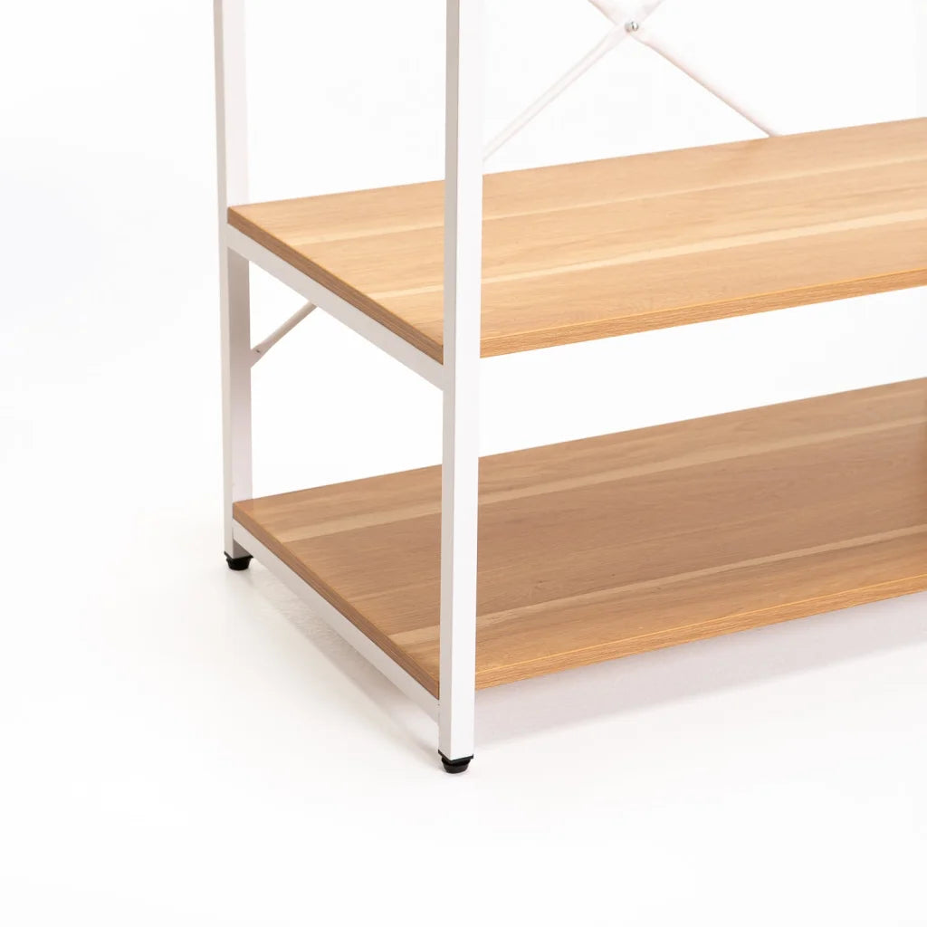 Kimimila 3 Shelf & Hanging Open Robe - White