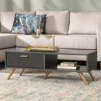 Abelour 100x40cm Coffee Table - Grey