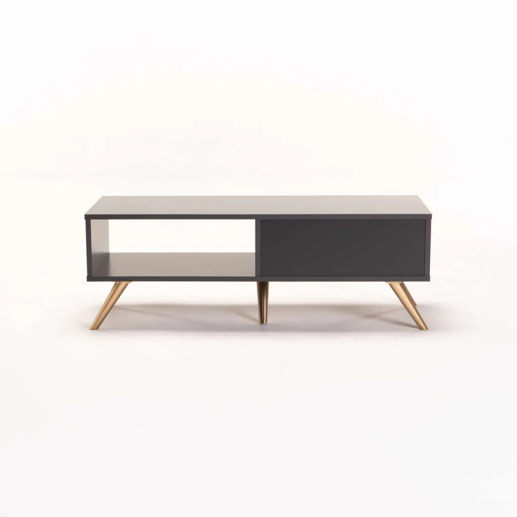 Abelour 100x40cm Coffee Table - Grey