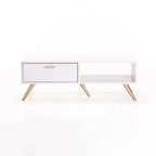 Abelour 100x40cm Coffee Table - White