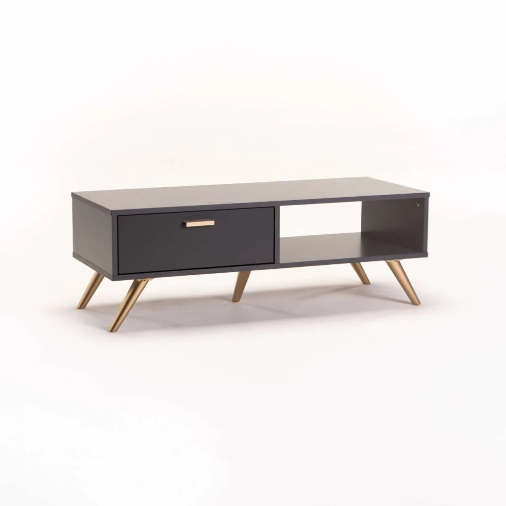 Abelour 100x40cm Coffee Table - Grey