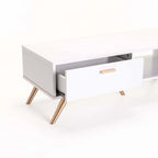 Abelour 100x40cm Coffee Table - White