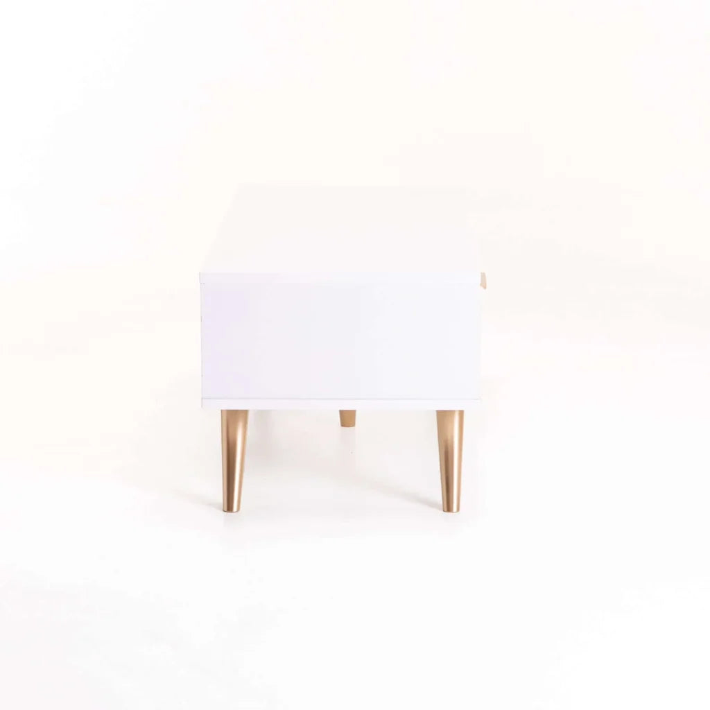 Abelour 100x40cm Coffee Table - White