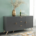 Succotash 2 Door 3 DrawerSideboard - Grey