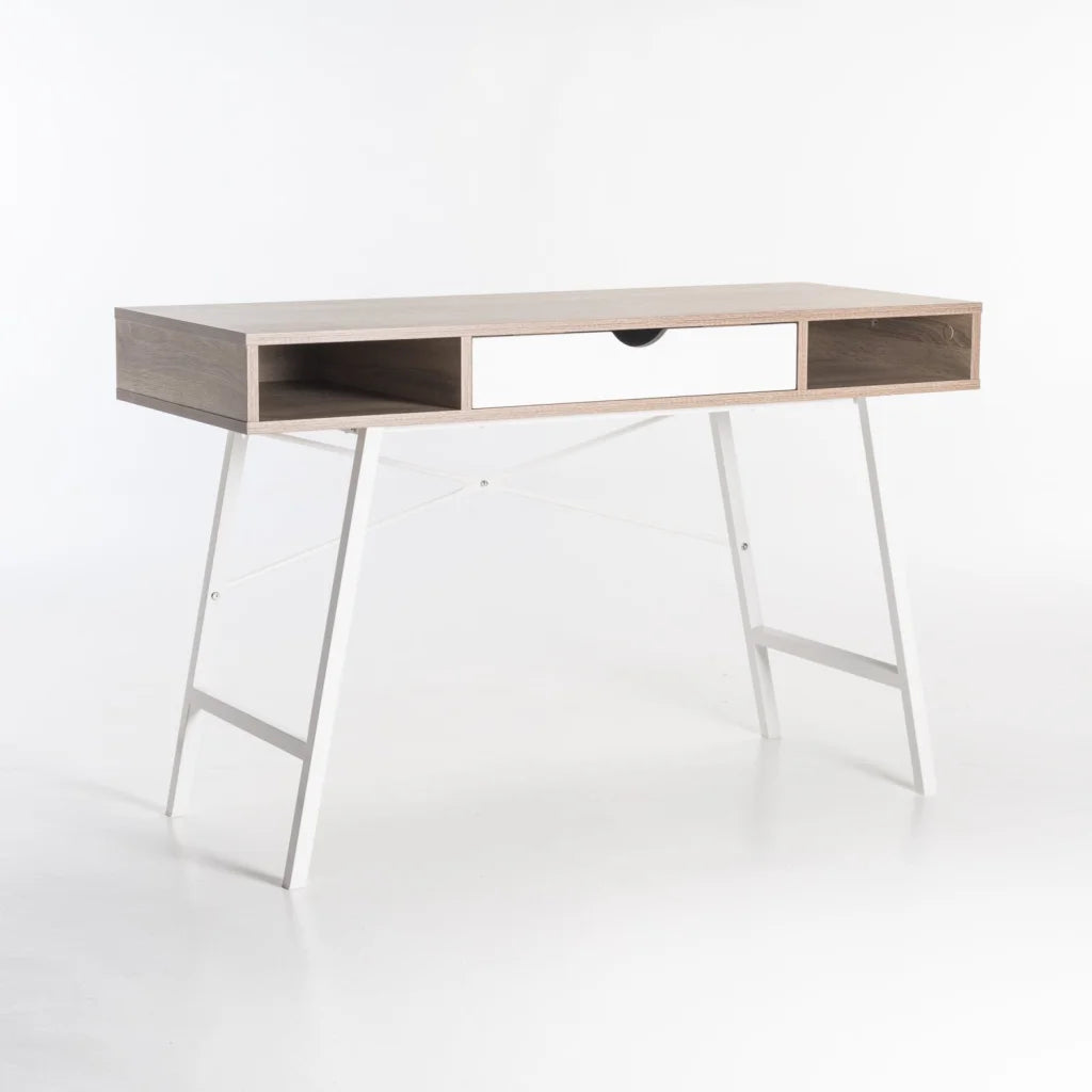 Kimmila 120cm Desk - Oak / White