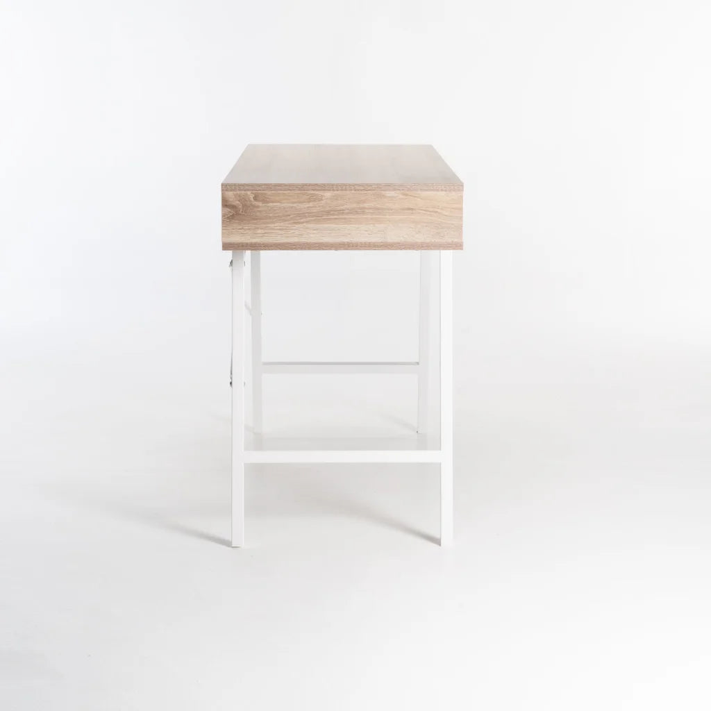 Kimmila 120cm Desk - Oak / White