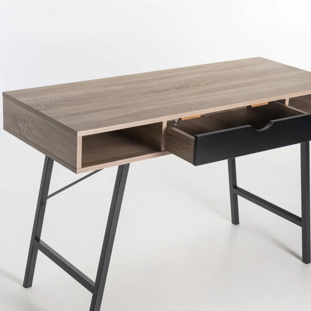 Kimmila 120cm Desk - Oak / Black