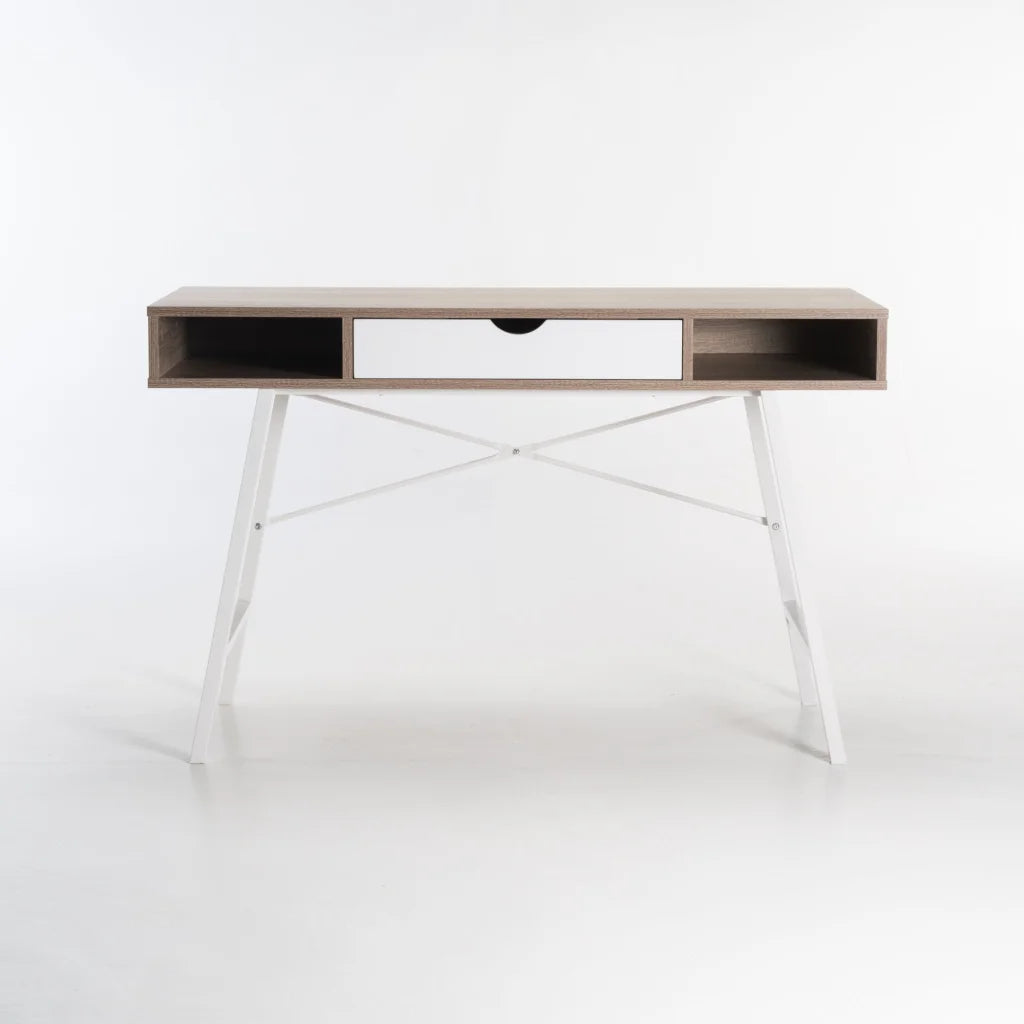 Kimmila 120cm Desk - Oak / White