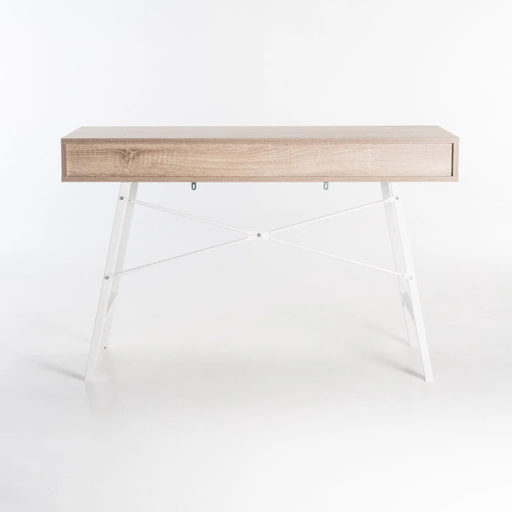 Kimmila 120cm Desk - Oak / White