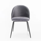 Mona Velvet Dining Chair - Grey