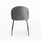 Mona Velvet Dining Chair - Grey