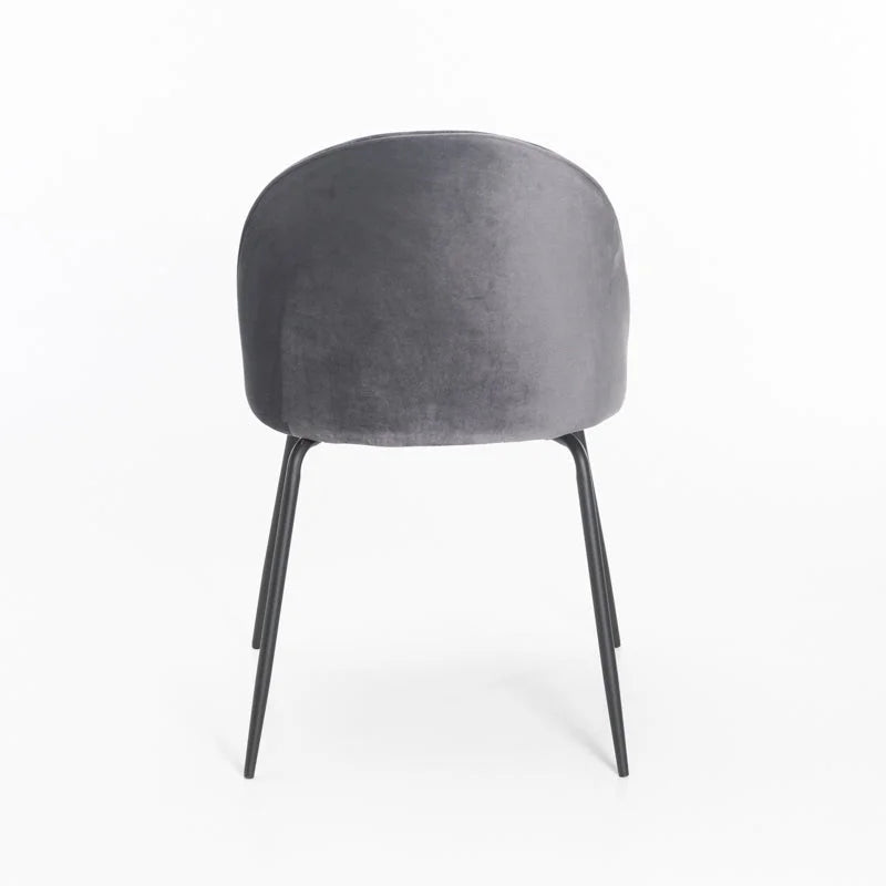 Mona Velvet Dining Chair - Grey