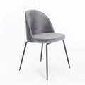 Mona Velvet Dining Chair - Grey