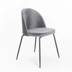 Mona Velvet Dining Chair - Grey