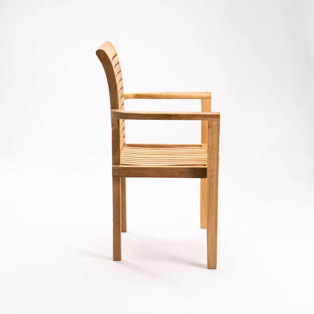 Paris Teak Stacking Chair