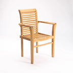 Paris Teak Stacking Chair