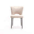 Jeanny Fabric Dining Chair - Cream