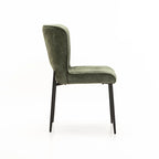Jeanny Fabric Dining Chair - Green