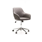 Grey Polyester Office Chair