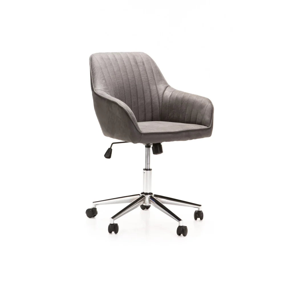 Grey Polyester Office Chair