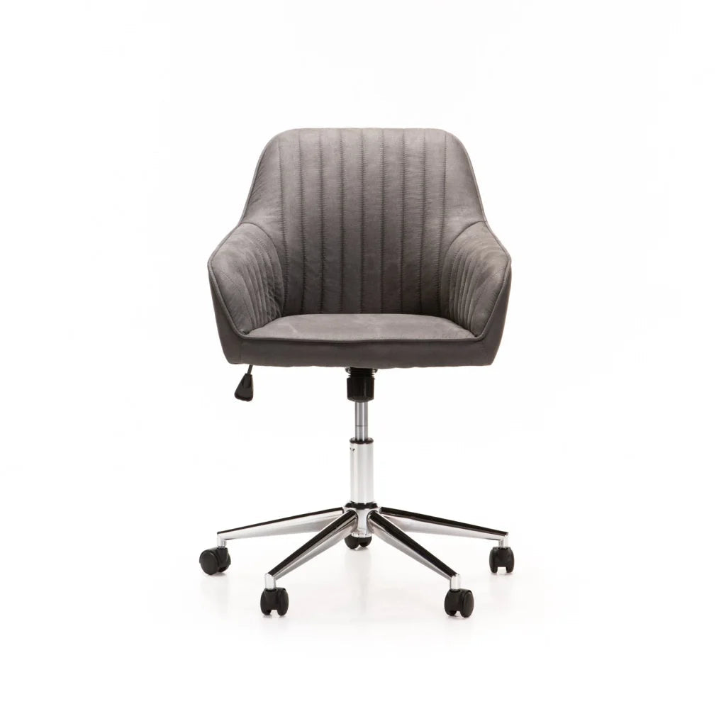 Grey Polyester Office Chair