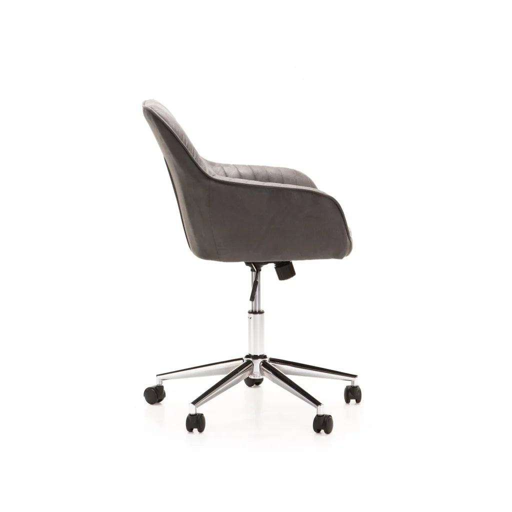 Grey Polyester Office Chair