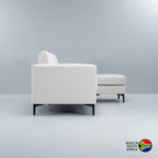 Haben Fabric Corner Chaise - Cream