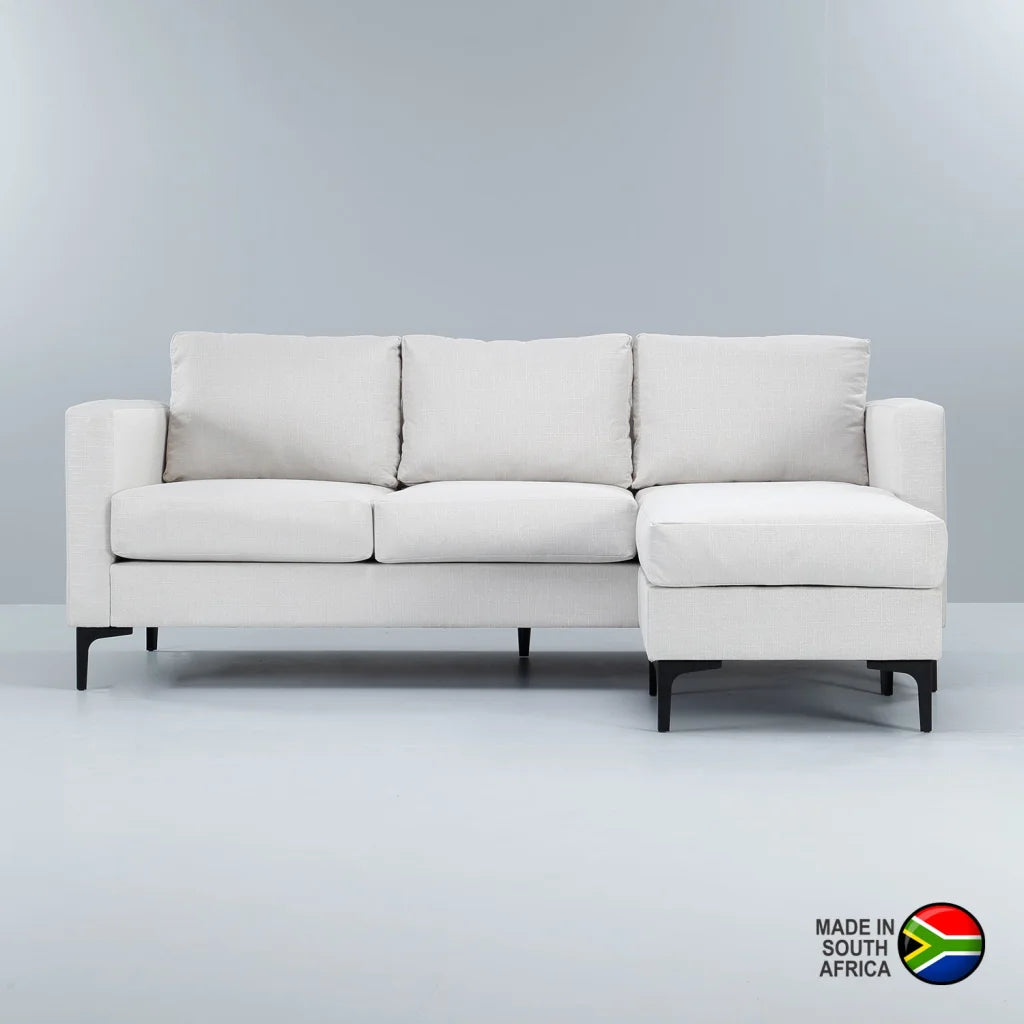 Haben Fabric Corner Chaise - Cream