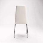 Mia Dining Leather Touch Chair - White
