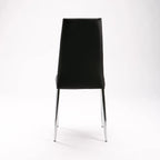 Mia Dining Leather Touch Chair - Black