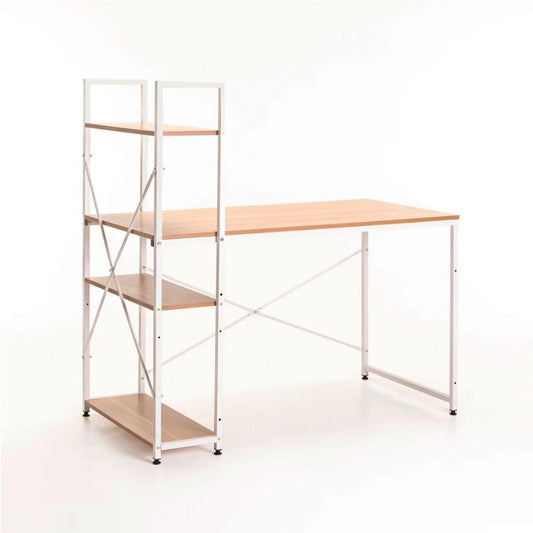 Eydis 120cm Desk With Shelf - Beech