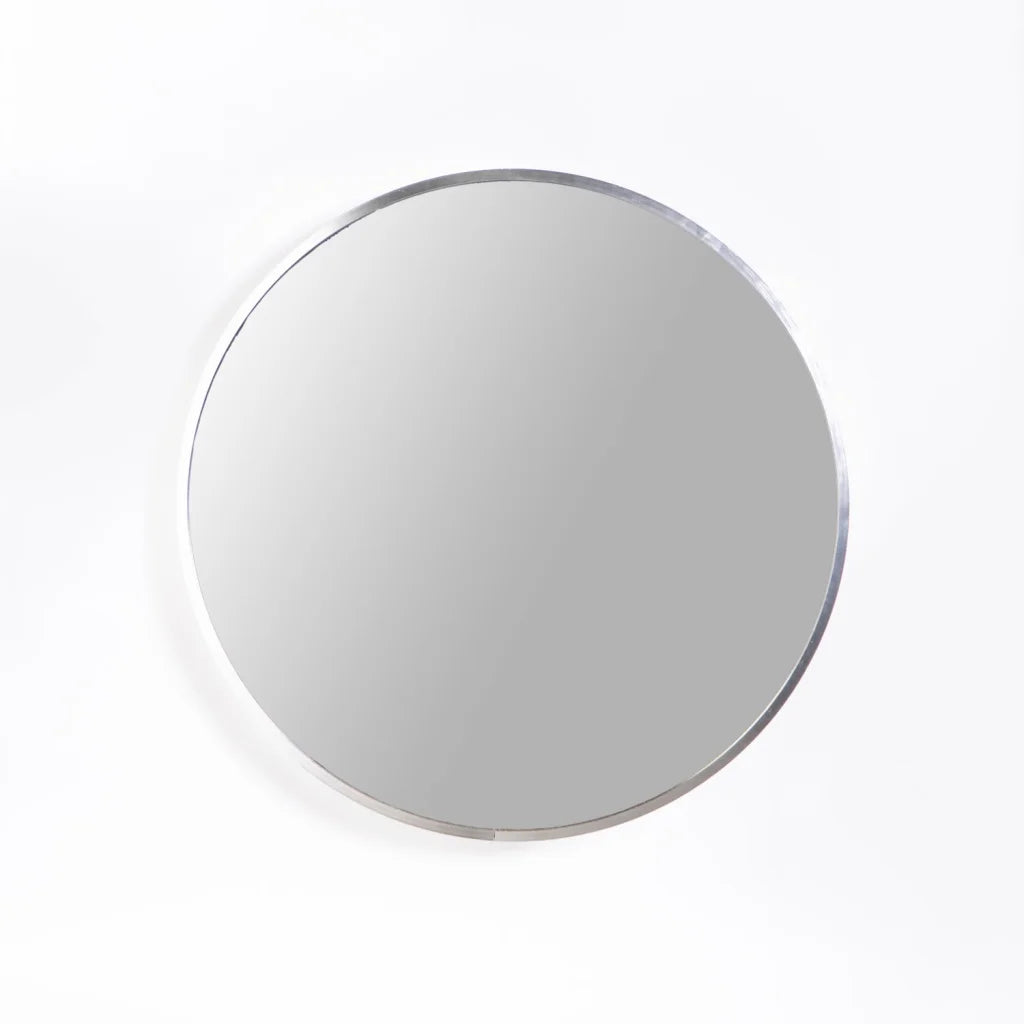Naisha Round Mirror - Silver 50cm